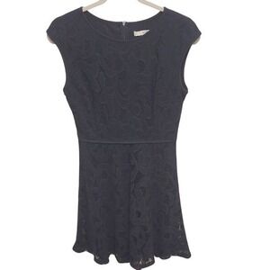 🔥5 for $20🔥Wisp Women's Navy Blue Lace Cap Sleeve Fit Flare Dress Size 6